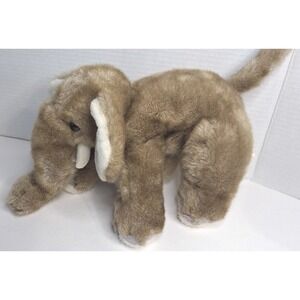 Dan Dee Collectors Choice Elephant Plush Tan Cream Stuffed Animal Toy 13 inch